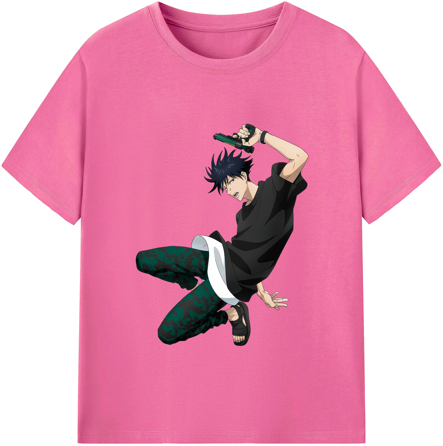 （画像用） 呪術廻戦 Jujutsu Kaisen レディースカジュアルプリントTシャツ（綿100％）
